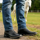 Botina Texana Couro Unissex Country