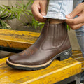 Botina Texana Couro Unissex Country