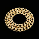 Corrente Cubana Banhada Ouro 18k