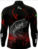 Camisa Blusa Para Pesca Com Proteção Uv