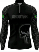 Camiseta Blusa Caveira Pesca Com Proteção Uv50+