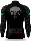 Camiseta Blusa Caveira Pesca Com Proteção Uv50+