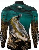 Camisa Blusa de Pesca Com Proteção Uv Tambaqui